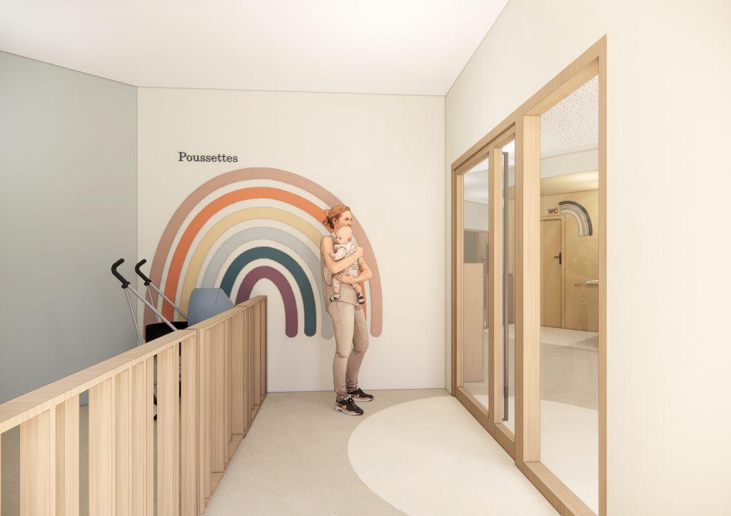 creche-ocube-sas-poussette-arc-en-ciel