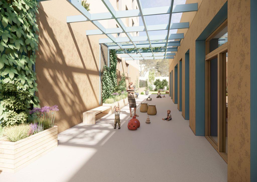 venelle-vegetalisee-pergola-creche-architecture