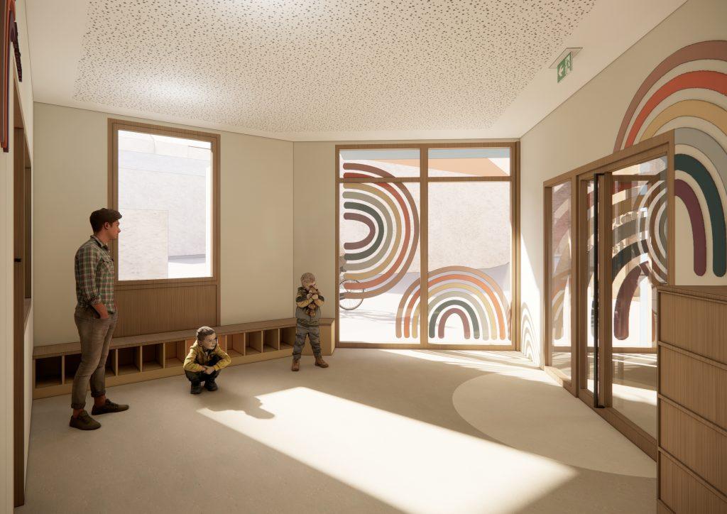 architecture-creche-rez-de-chaussee-hall-entrée-ocube