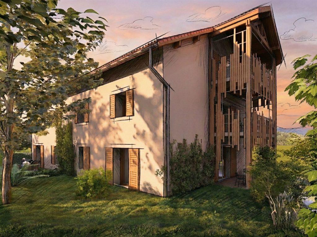 transformation grange en logements archamps haute savoie