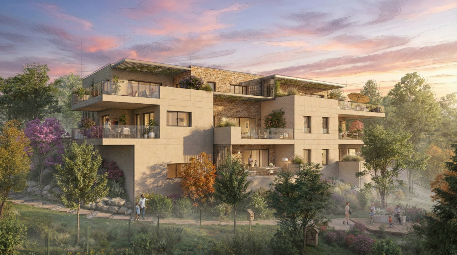 immeuble collectif charbonniere les bains