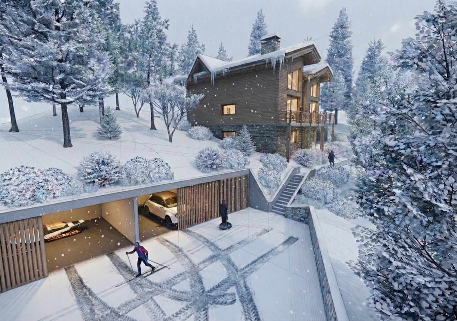 ocube architecture chalet contemporain