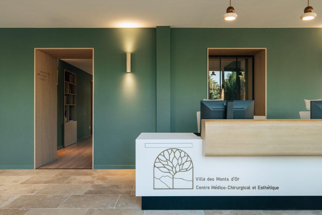 accueil cabinet esthetique lyon ocube architecture