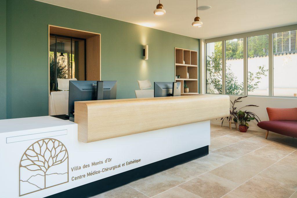 accueil clinique chirurgie esthetique lyon ocube architecture