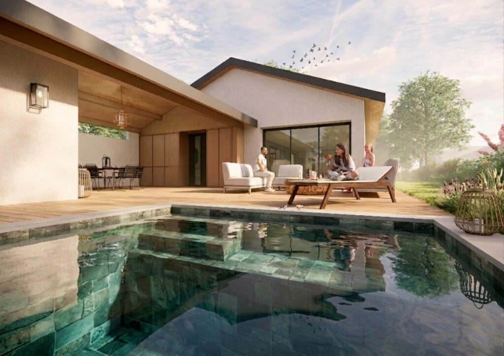 Piscine d'une maison individuelle près de Lyon