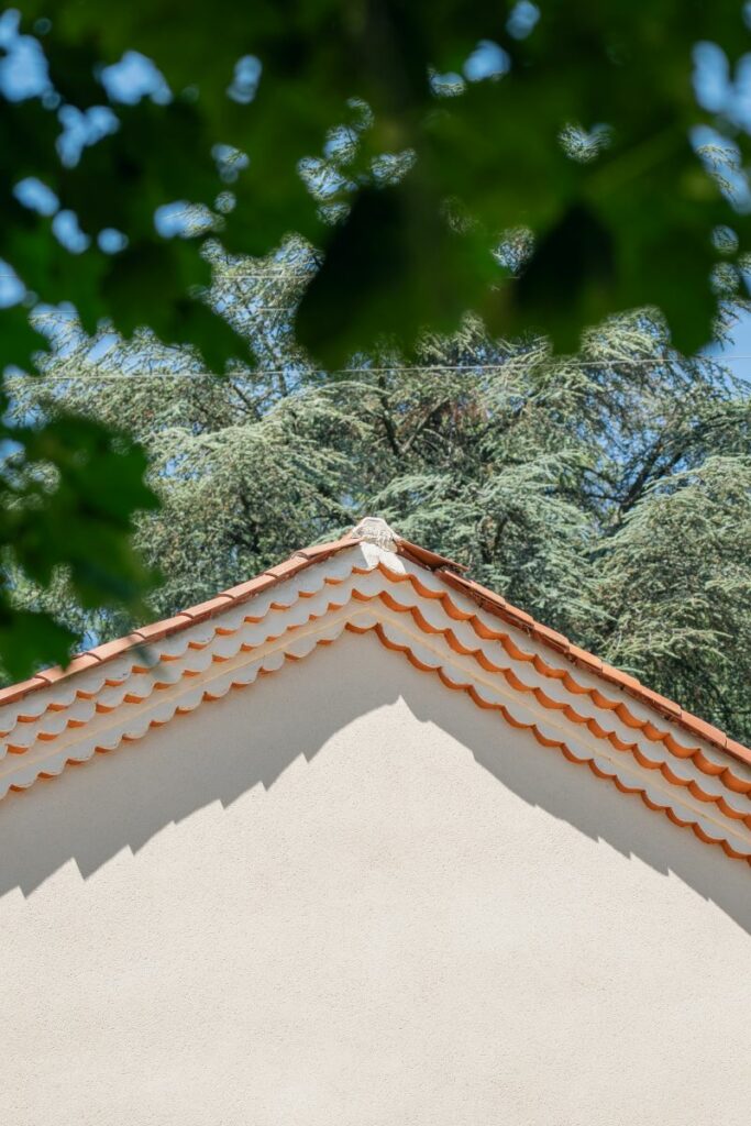 toiture renovee d'une batisse ancienne près de lyon