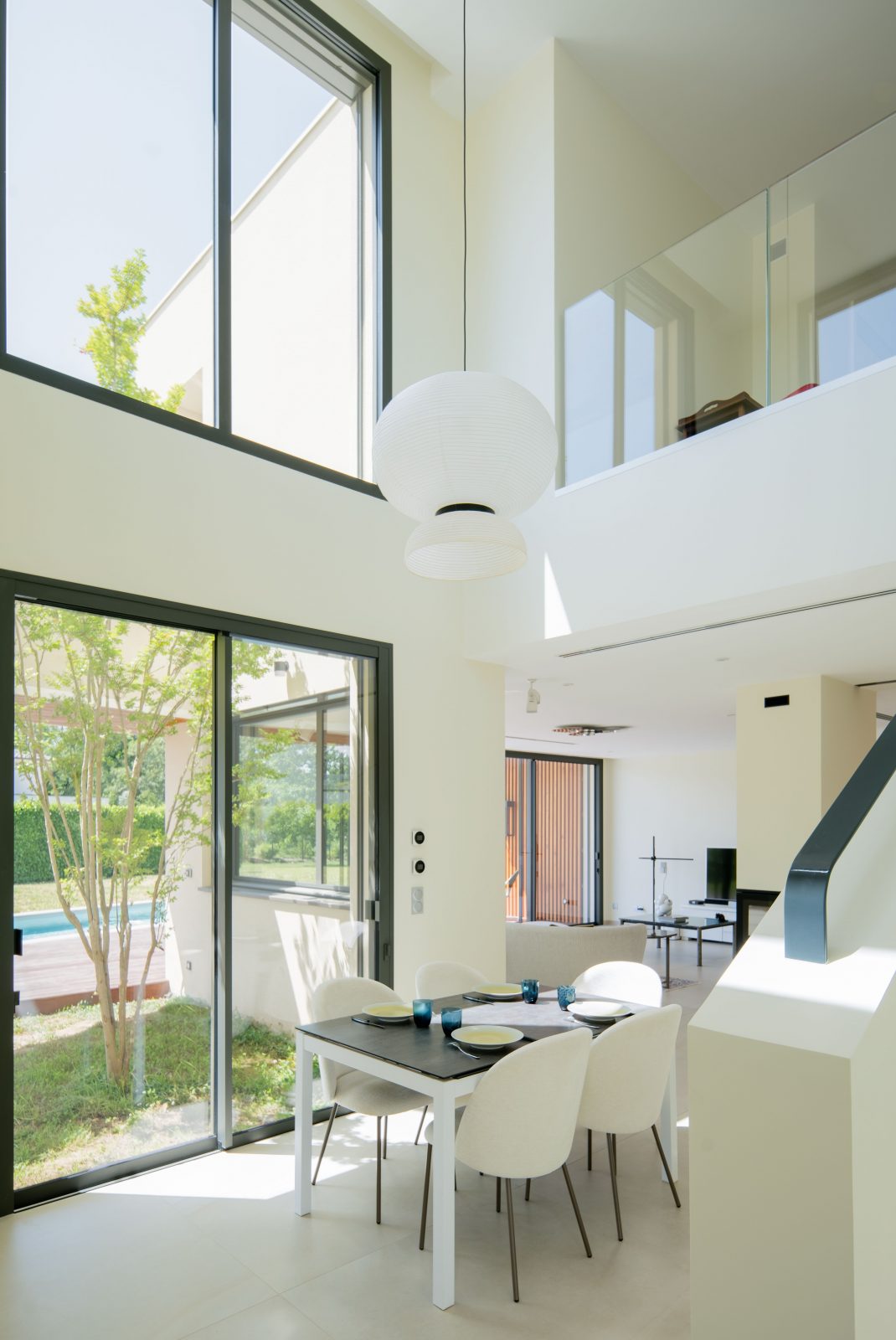villa contemporaine ouest lyon interieur
